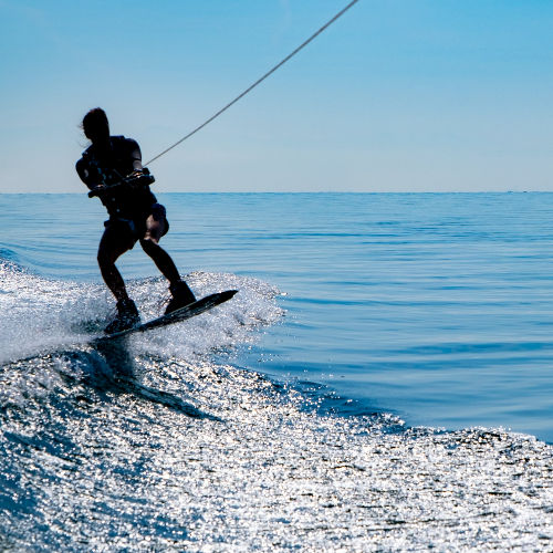 Kiteboarding on the Pamlico Sound.
