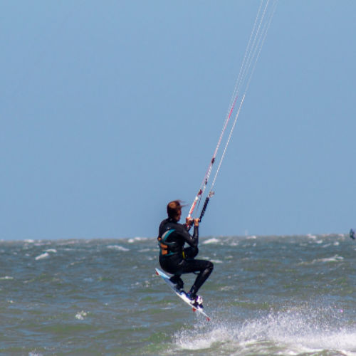 Kiteboarding on the Pamlico Sound.
